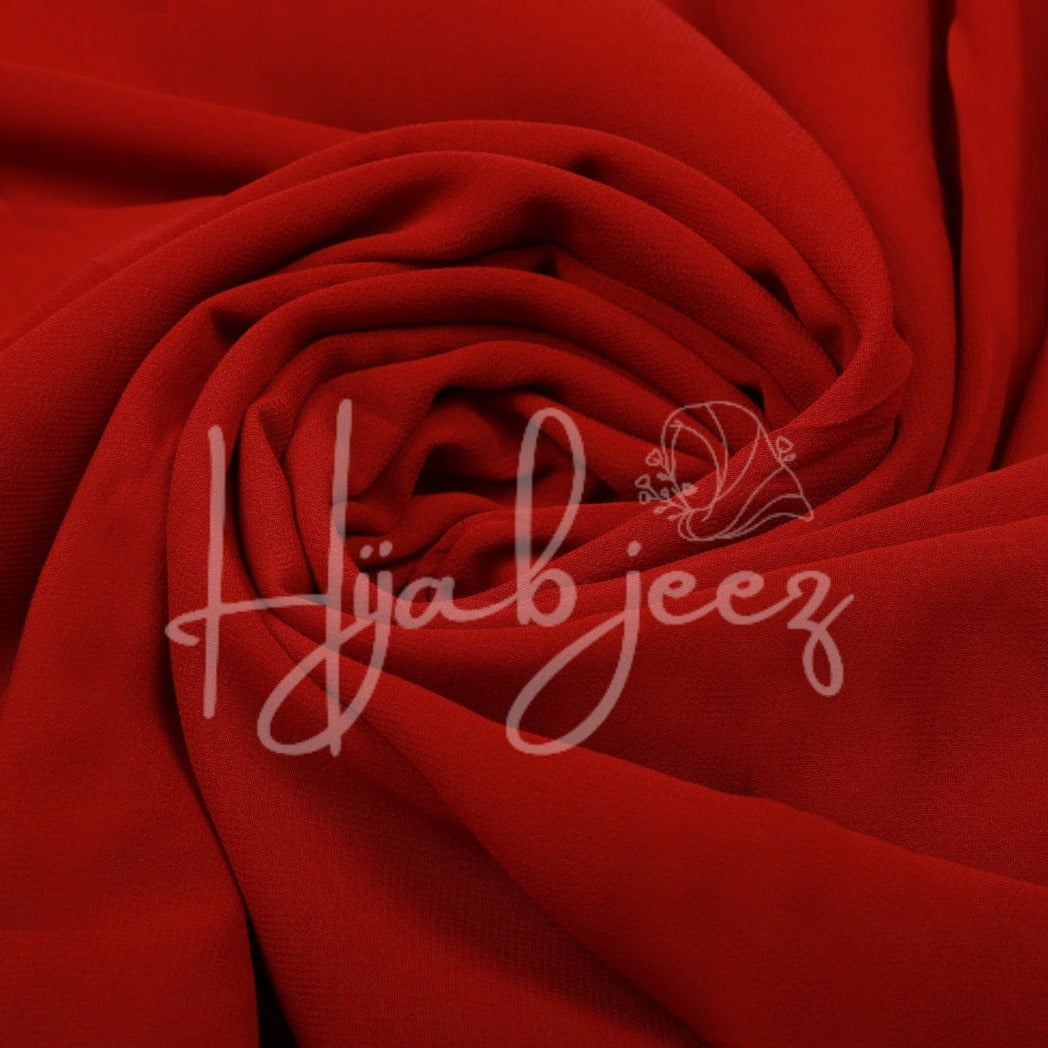 PLAIN GEORGETTE HIJAB - MAROON