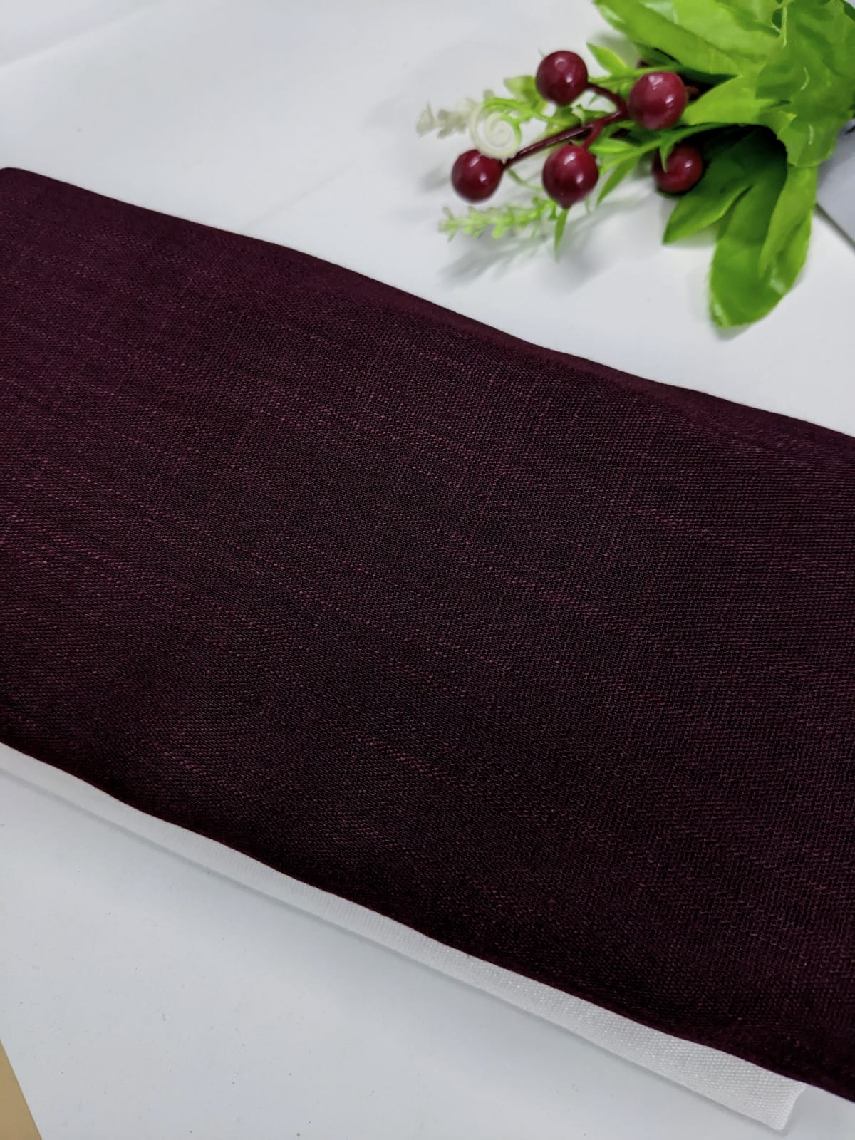 PREMIUM TURKISH LAWN - VELVET MAROON XL SIZE