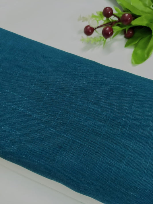 PREMIUM TURKISH LAWN - TEAL BLUE XL SIZE