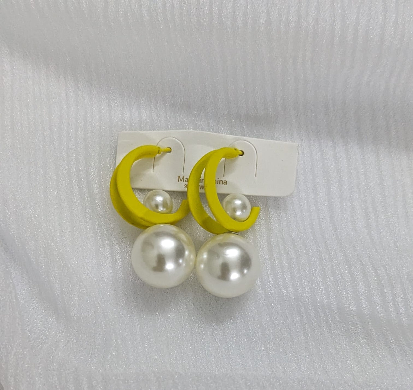 EarTops Moon & Pearl - Yellow