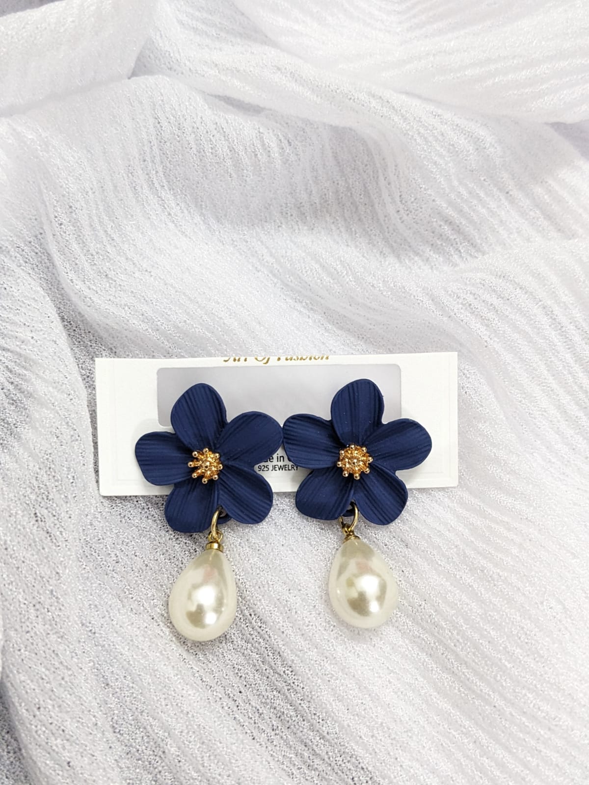 EarTops Hibiscus - Navy