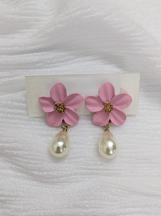 EarTops Hibiscus - Nude Pink