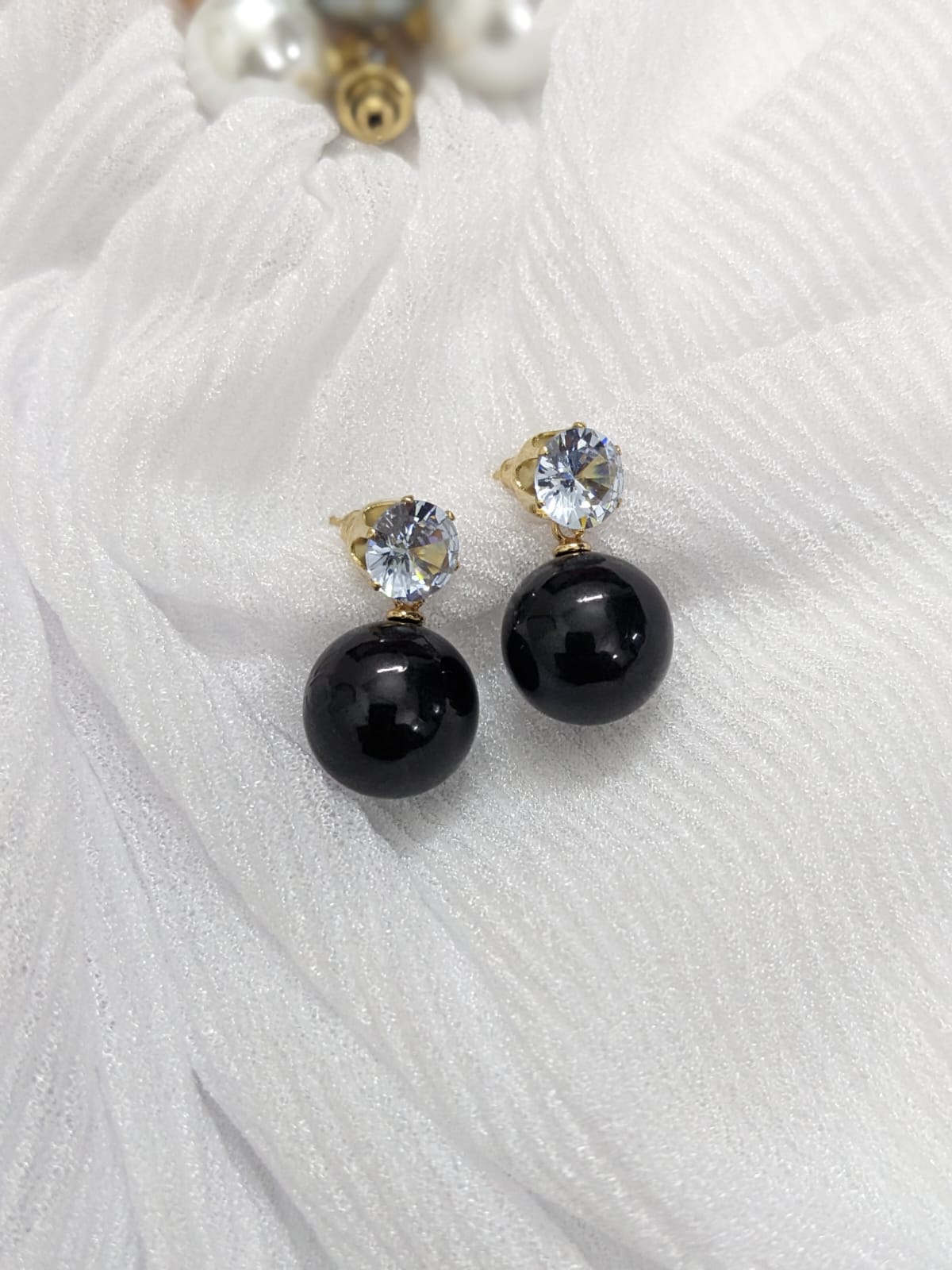 EarRing Cubic Zircon - Black Night