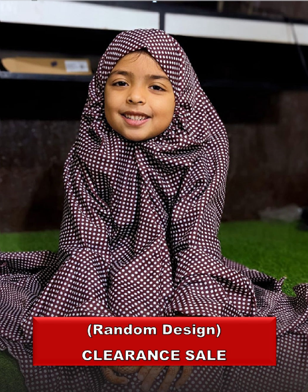 KIDS NAMAZ CHADDAR WITH FULL SLEEVES - RANDOM DESIGN ALL KIDS SIZES