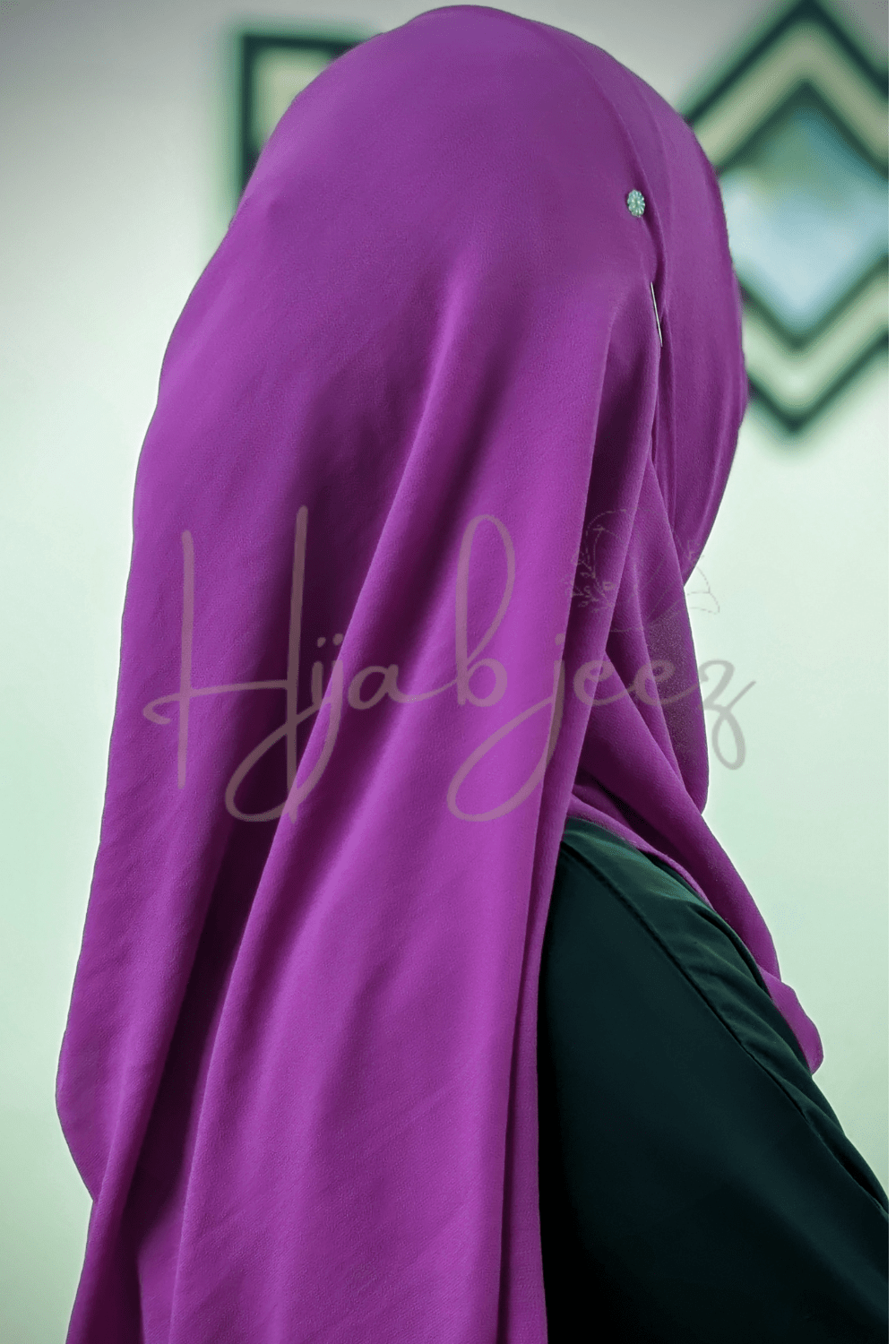 PLAIN GEORGETTE HIJAB - EGGPLANT