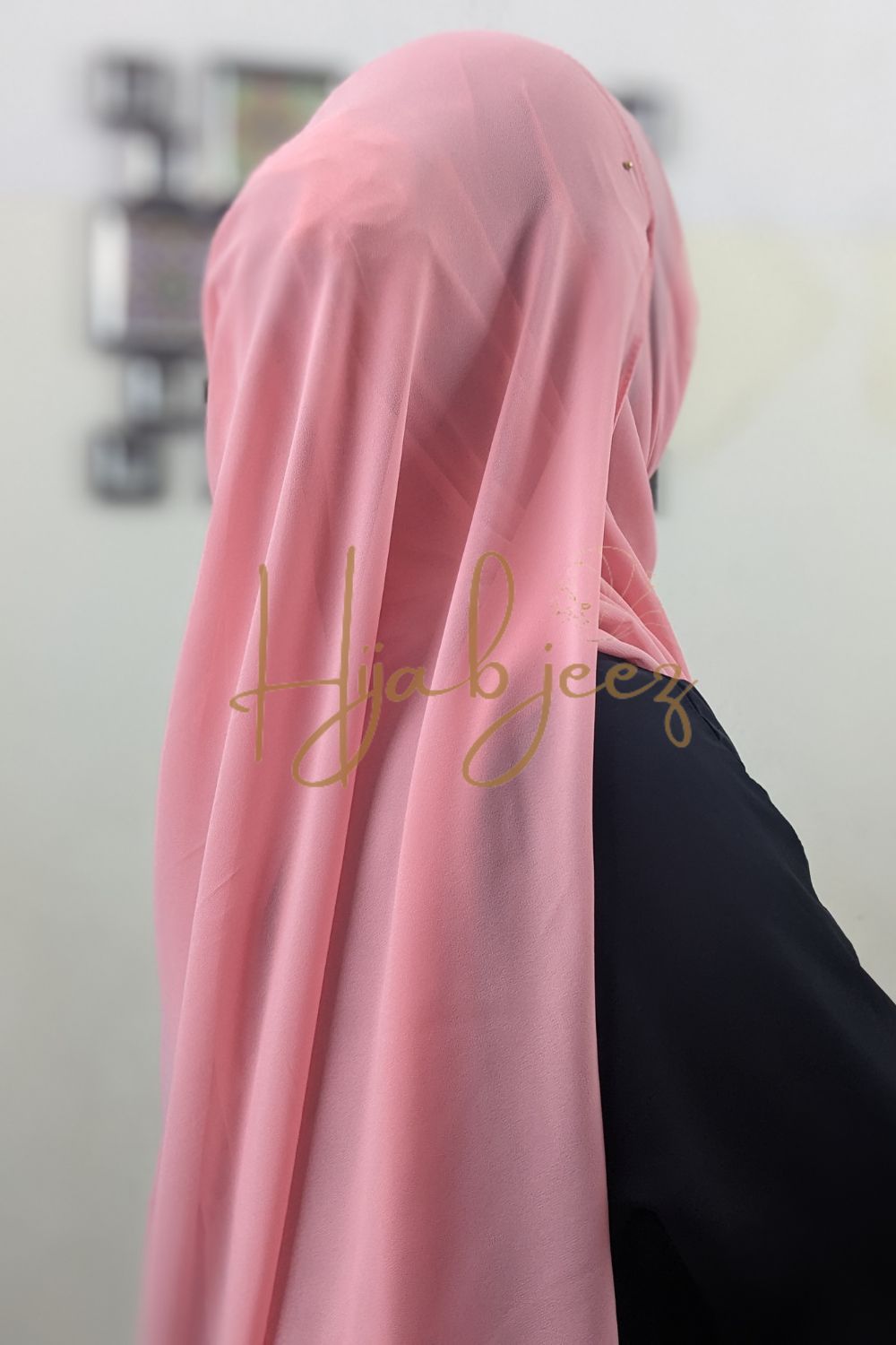 PLAIN GEORGETTE HIJAB - PINK MOON