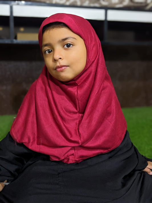 READY TO WEAR SCARF 4 to 6 YEARS - RED