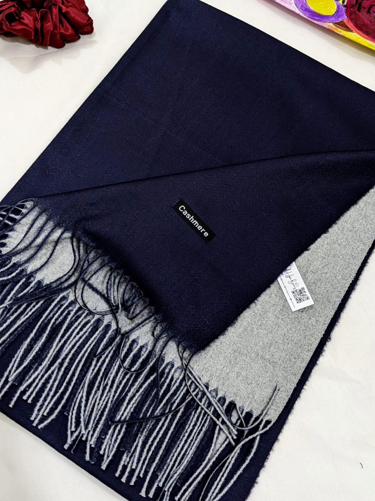 PURE WOOL PASHMINA DUAL SIDE - ART 9