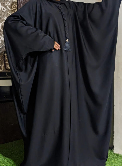 Nida Kaaftan Style Abaya - Black