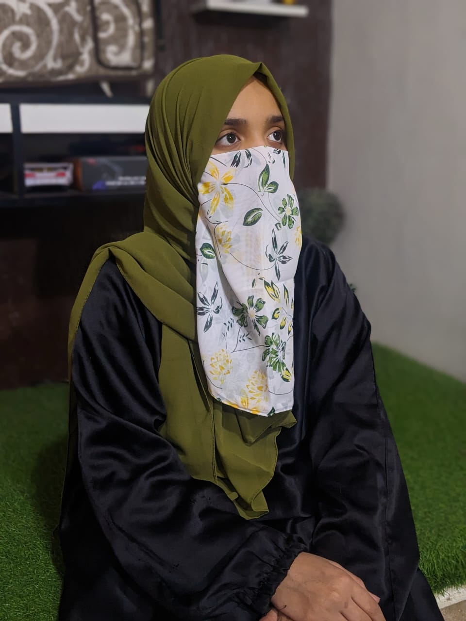 PRINTED GEORGETTE NIQAB WITH HIJAB KIT - ART 6