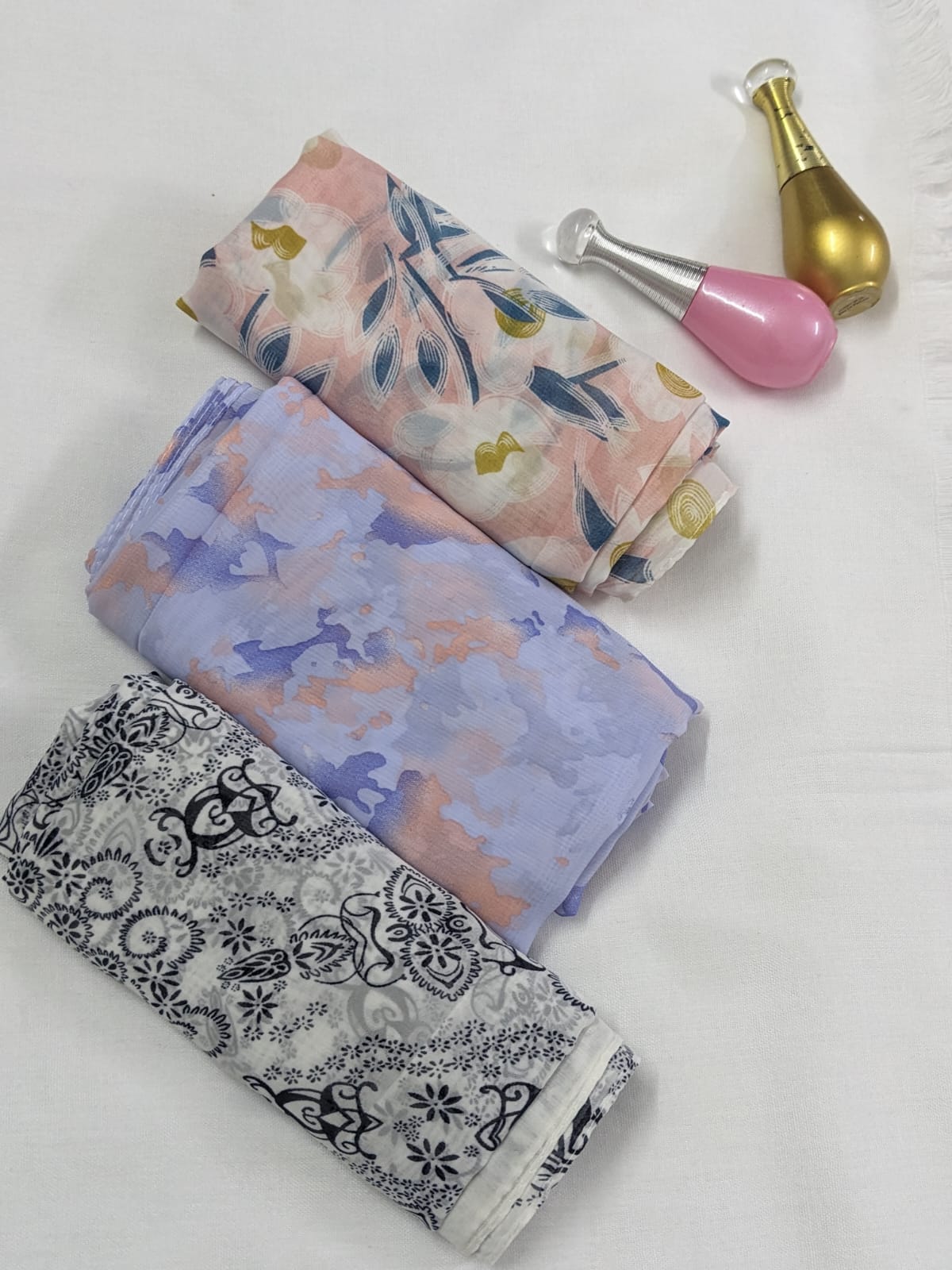 WOW BUNDLE OF 3 PRINTED GEORGETTE - DSG10