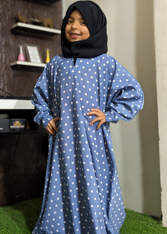 Kids Maxi Abaya Front Open Style - PG 4