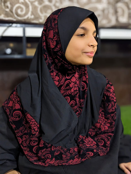 READY TO WEAR SCARF 9 to 13 YEARS - VELVET JERSEY DS1