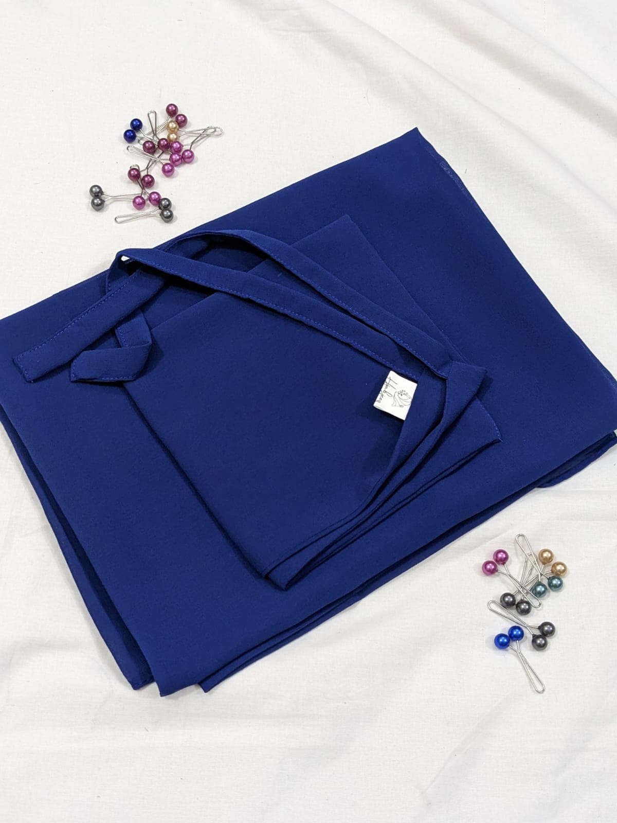 GEORGETTE NIQAB WITH HIJAB KIT - ROYAL BLUE