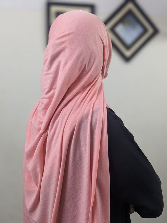 SOFT COTTON JERSEY - ICY PINK