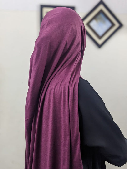 SOFT COTTON JERSEY - VELVET MAROON