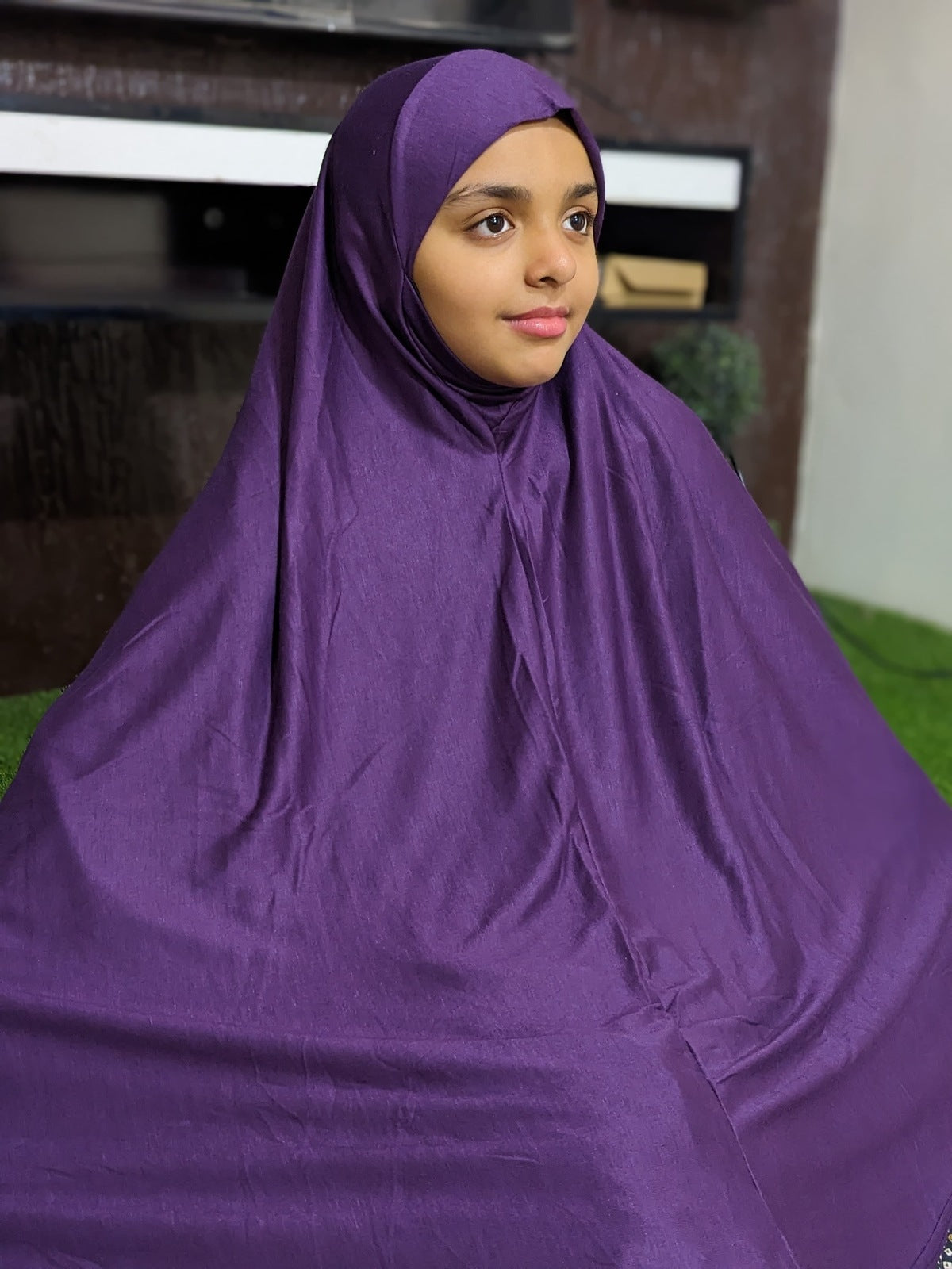 READY TO WEAR SCARF ADULTS - PURPLE MAKHNA - EHRAM