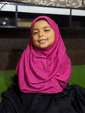 READY TO WEAR SCARF 4 to 6 YEARS - FUCHSIA