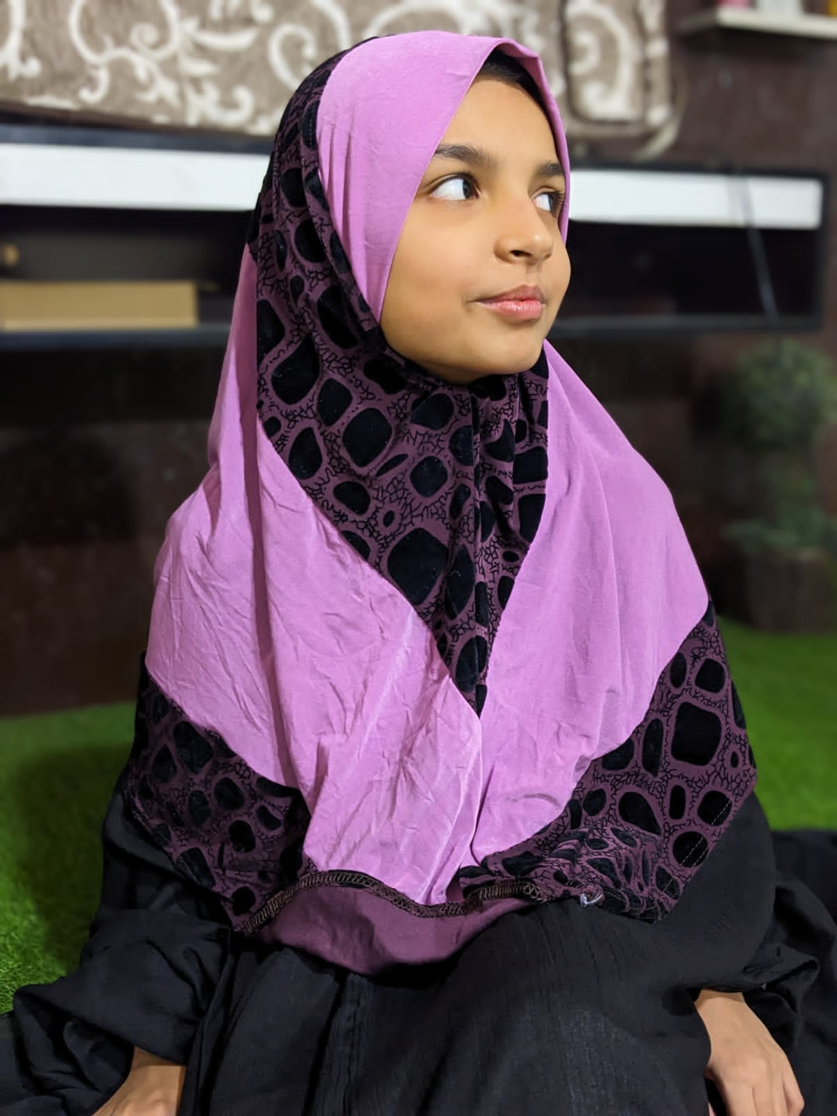 READY TO WEAR SCARF 9 to 13 YEARS - VELVET JERSEY DS5