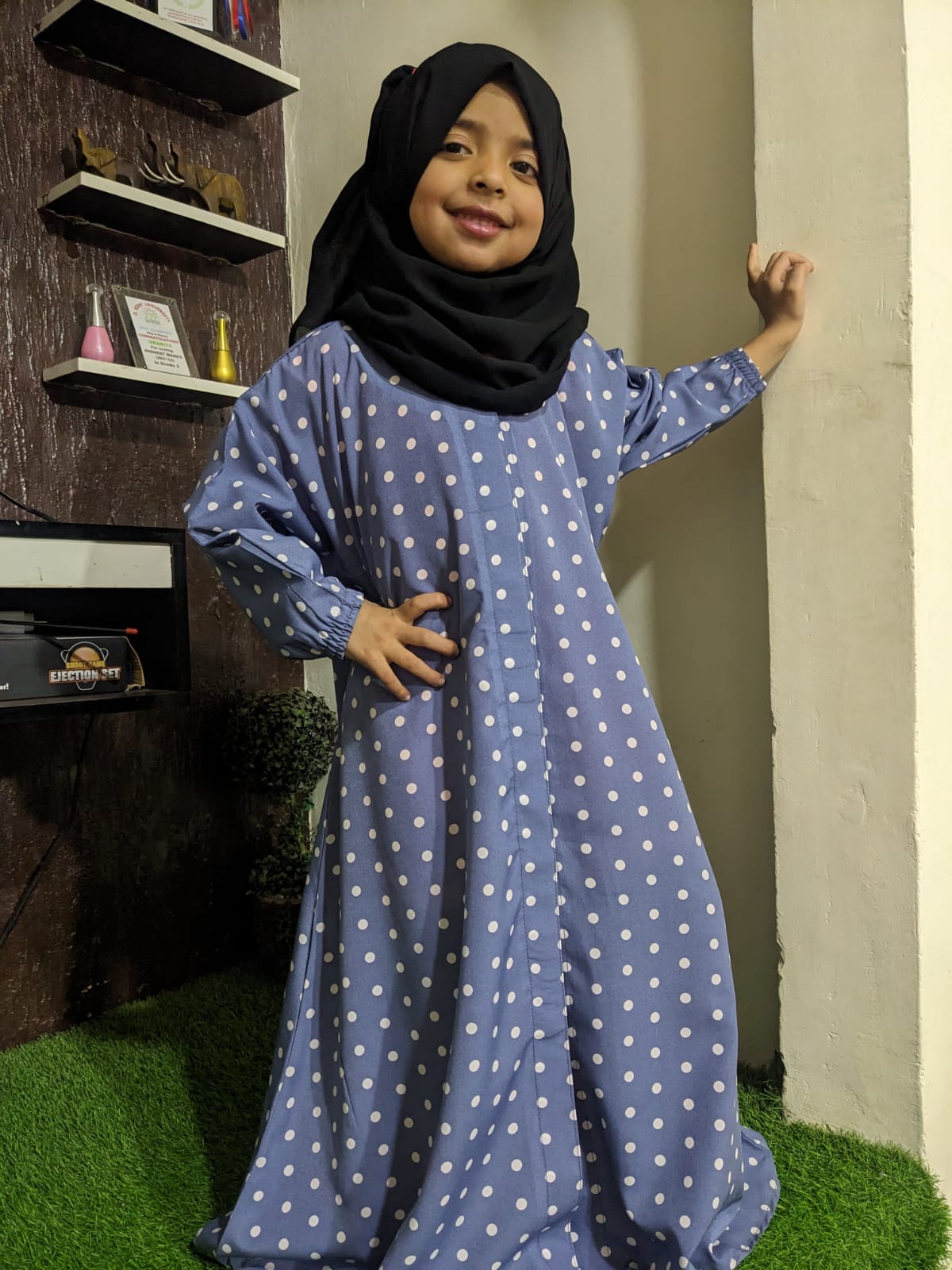 Kids Abaya Front Open Style - PG 2