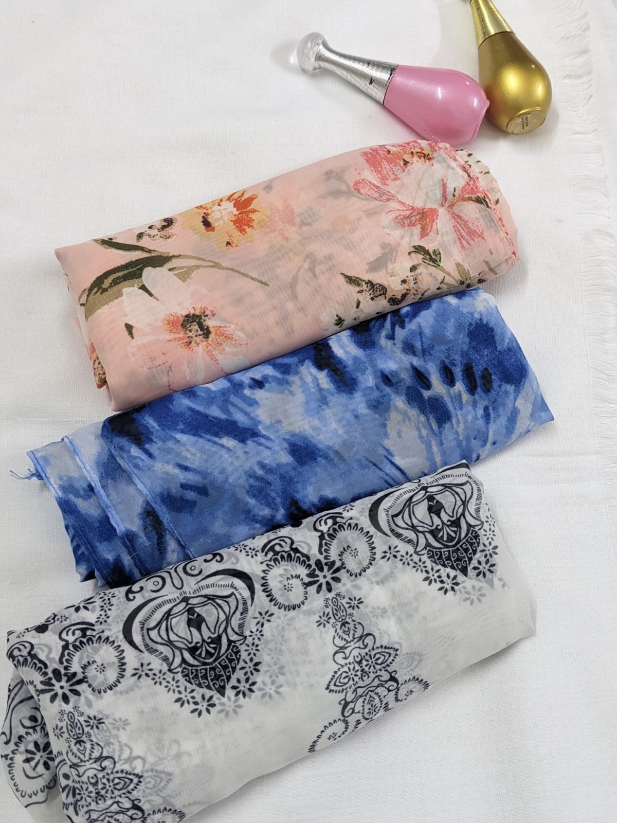 WOW BUNDLE OF 3 PRINTED GEORGETTE - DSG11