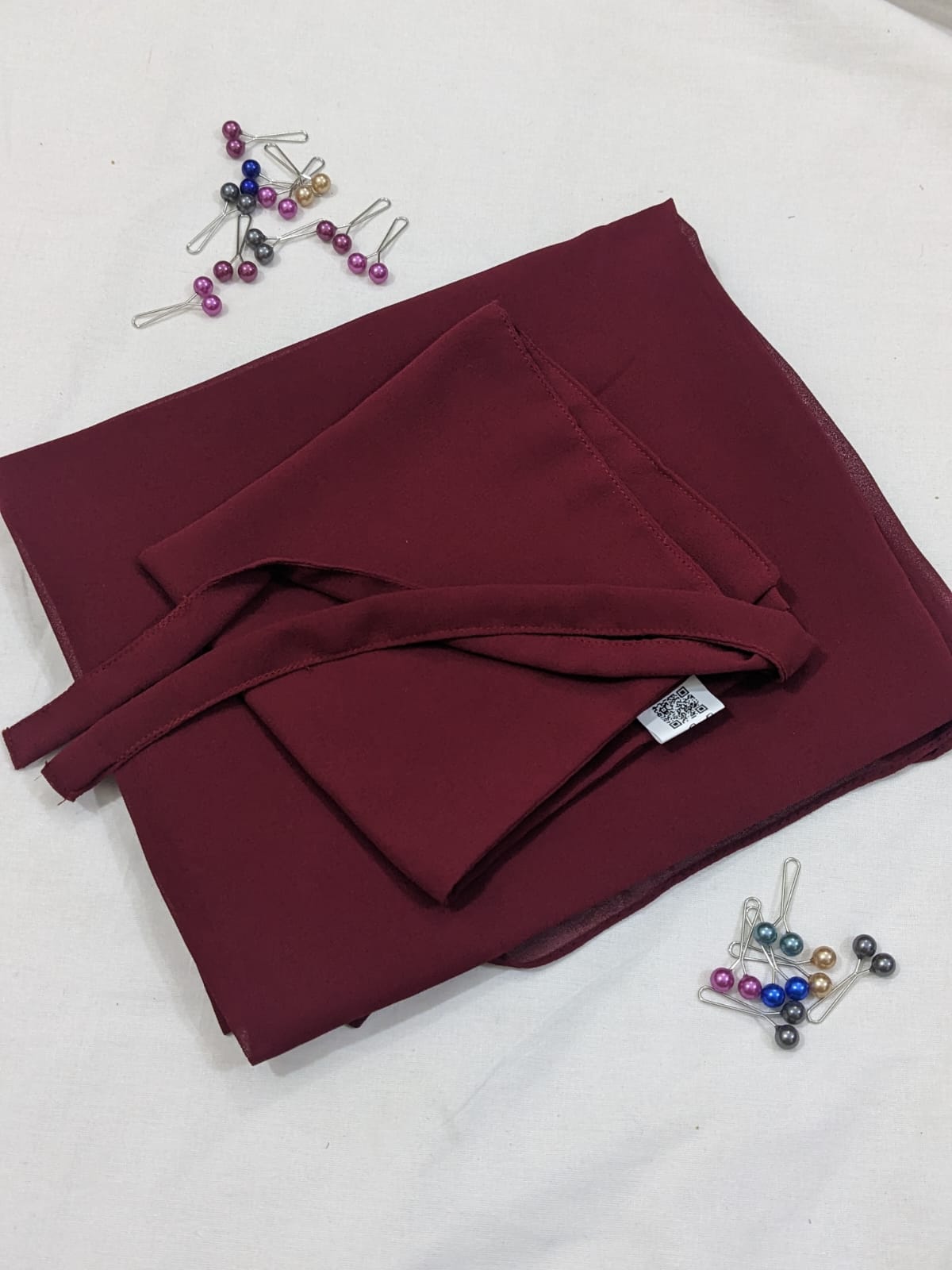 GEORGETTE NIQAB WITH HIJAB KIT - VELVET MAROON