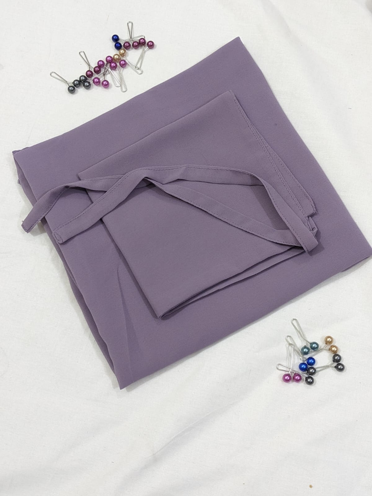 GEORGETTE NIQAB WITH HIJAB KIT - DUSTY PURPLE